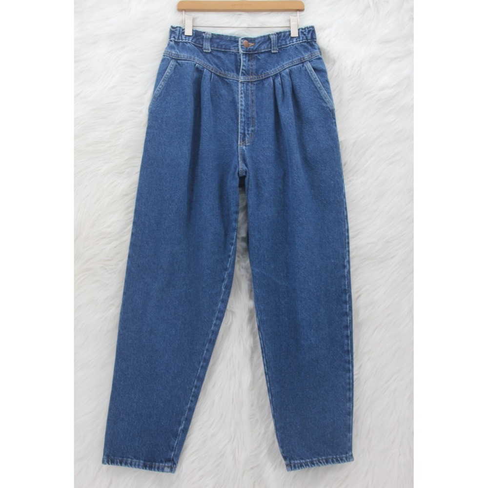 Vintage Congo Jeans Women's 14 Cotton Denim Tapered Mom USA Cottage Grannycore